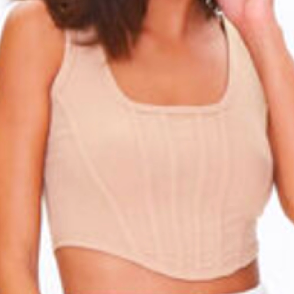Seamed crop top